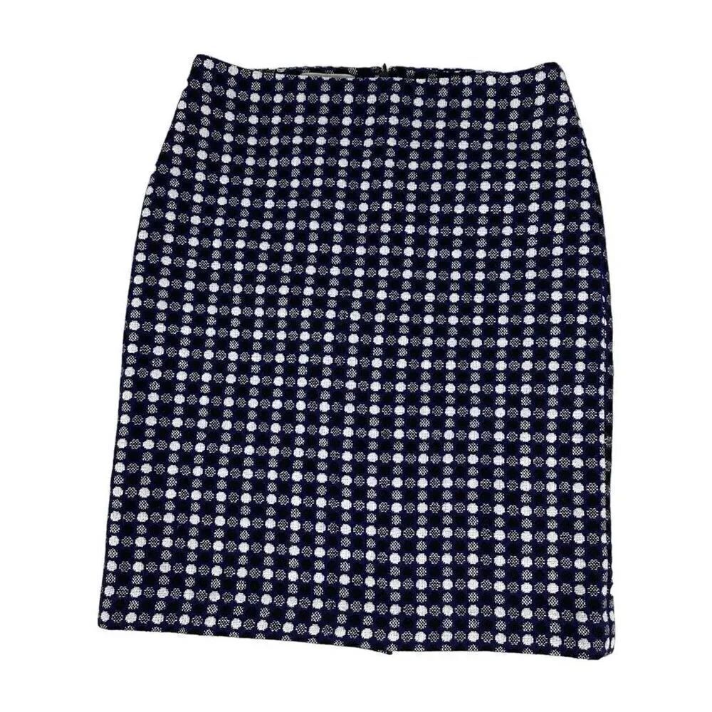 Talbots Womens Wool Blend Circle Print Pencil Skirt size 6